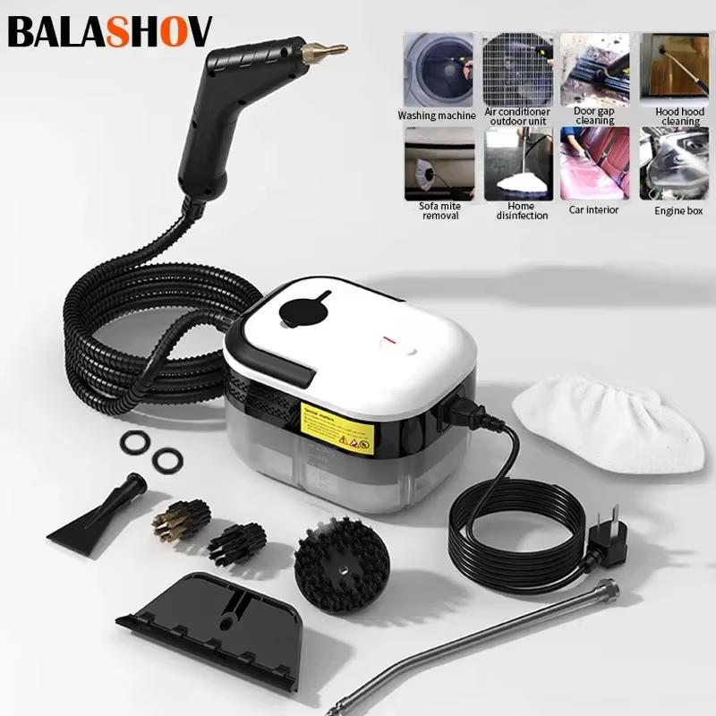 Steam Cleaner High Pressure and Temperature Handhled Steam Mop Commercial Household Air Conditioner Kitchen Hood Car Jet Washer