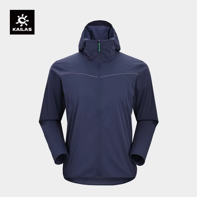 KAILAS Outdoor Hooded Sun-Protective Windbreaker Jacket Hiking Travel Camping Casual Zipper Trench Jackets KG2426112
