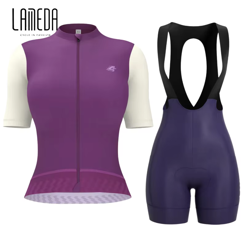 Lameda Women Cycling Sets High Elasticity Cycling Jersey Quick Drying Women Cycling Shorts Women Cycling Clothing 2024 New