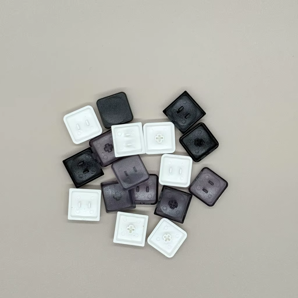 MX Low Profile Keycaps 1u PBT Fit Kailh 1353 MX Switch for Ultra Thin Mechanical Keyboard Black White Transparency Key Cap 18mm