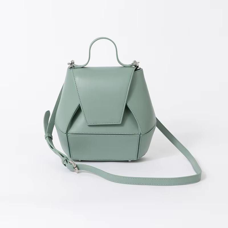 Personalized Geometry Splicing Bucket Type Single Shoulder Crossbody Bag Simple Casual All Fashion Famous Designer Handbag Trend