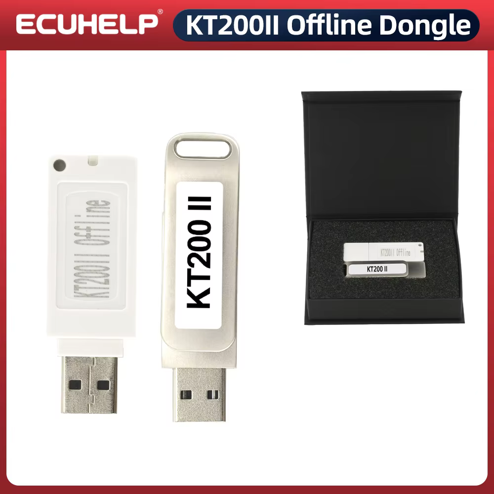 ECUHELP KT200II Offline Workstation Offline Dongle for Car Truck Motorbike Tractor Boat, R/W more ECU Than KT200