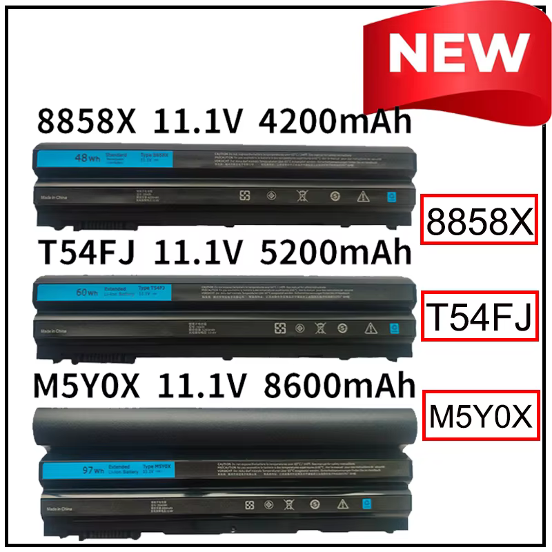 97Wh 60Wh M5Y0X T54FJ 8858X Battery for Dell Latitude E6420 E6430 E6520 E6530 E5420 E5520 E5530 E6440 Inspiron 14R 15R 17R N7720