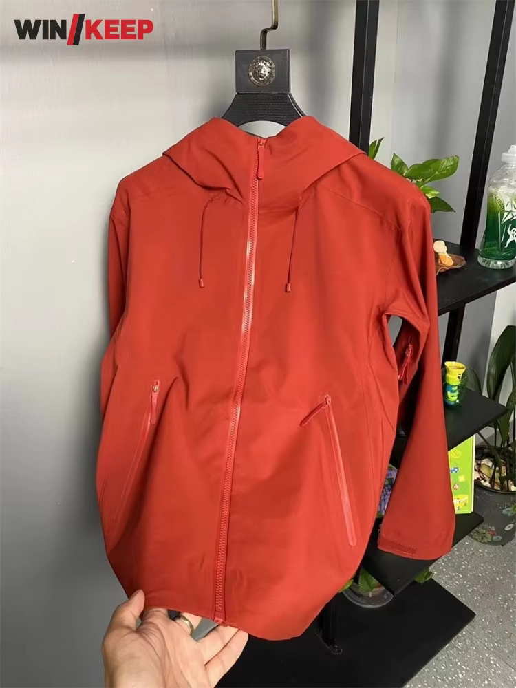 Autumn Mens Outdoor Waterproof Windproof  Jacket Hooded Camping Coat Mountaineering Hiking Sport Jacket Outerwear Coats