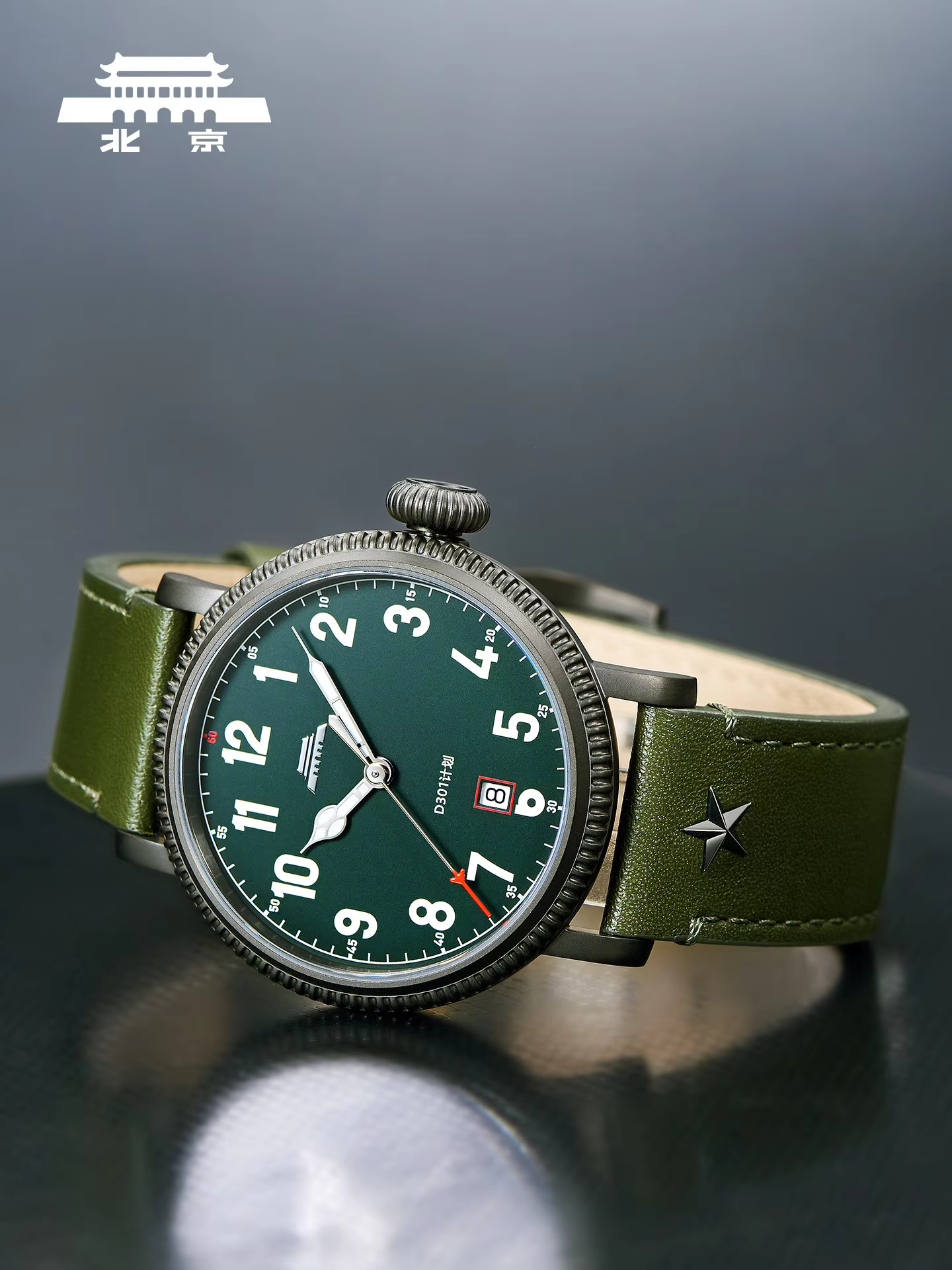 Genuine Automatic Mechanical Watch Men's Replica Luminous Calendar Waterproof Watch Beijing Watch