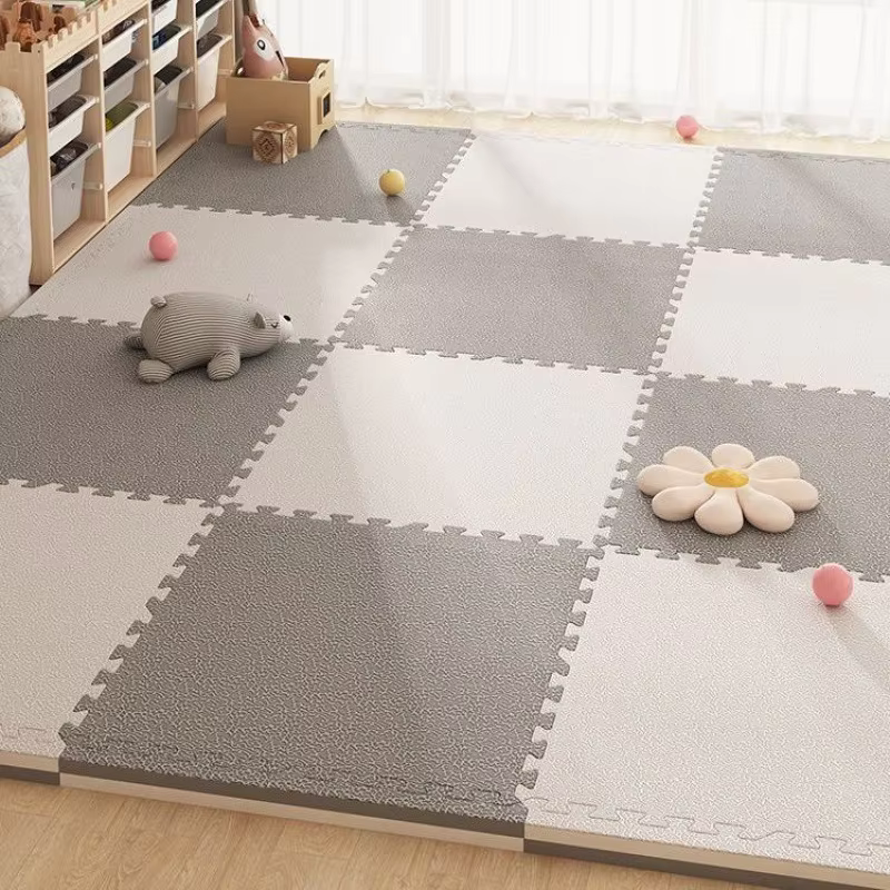 Baby Play Mat EVA Foam Puzzle Mat Kids Crawling Carpet Thicken 15mm Litchi Texture Floor Rug Newborn Nursery Splicing Tatami Pad