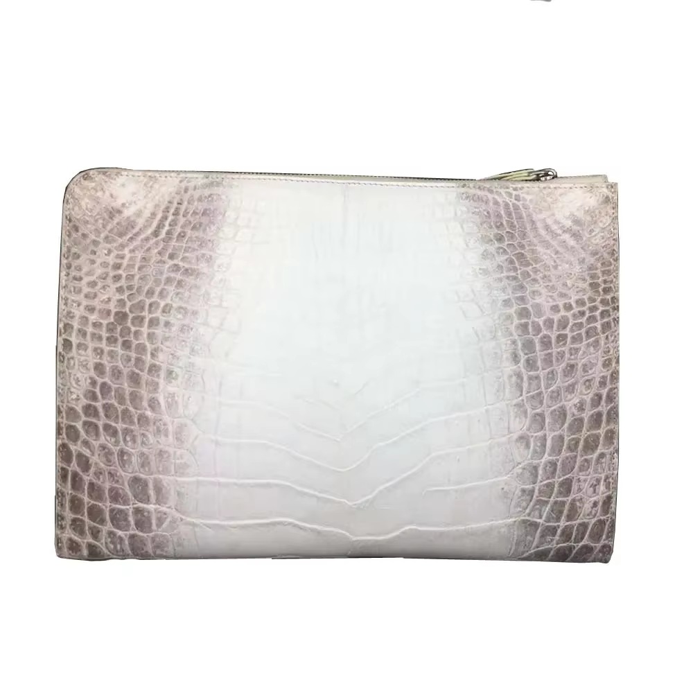 kexima men clutch bag men crocodile bag himalyan white men hand bag