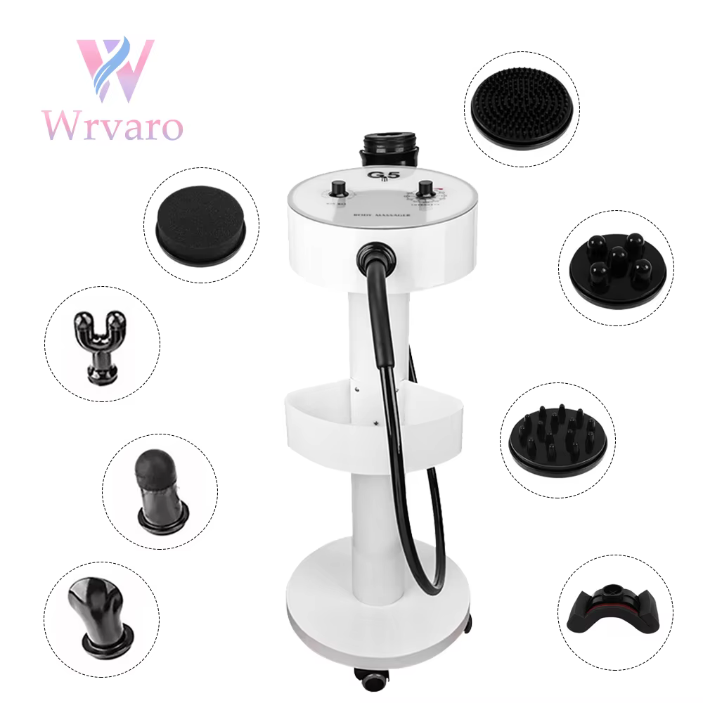 High Frequency G5 Vibrating Body Slimming Machine 8 Heads Weight Loss Fat Reduce Shaping Massager with Trolley  Beauty Salon