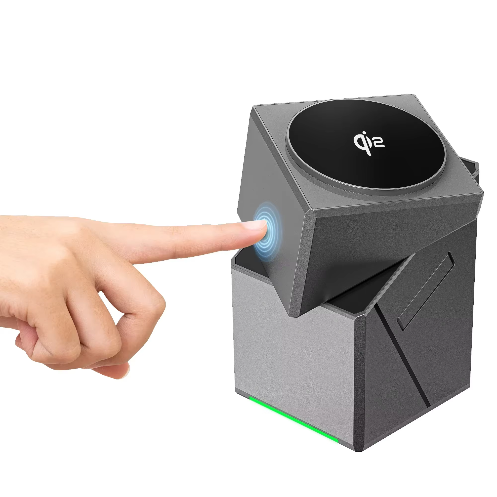 New 15W Qi2 3 In 1 Touch Autorotation Magnetic Wireless Charger For Android iPhone iWatch Magsafe Fast Charging Dock Station