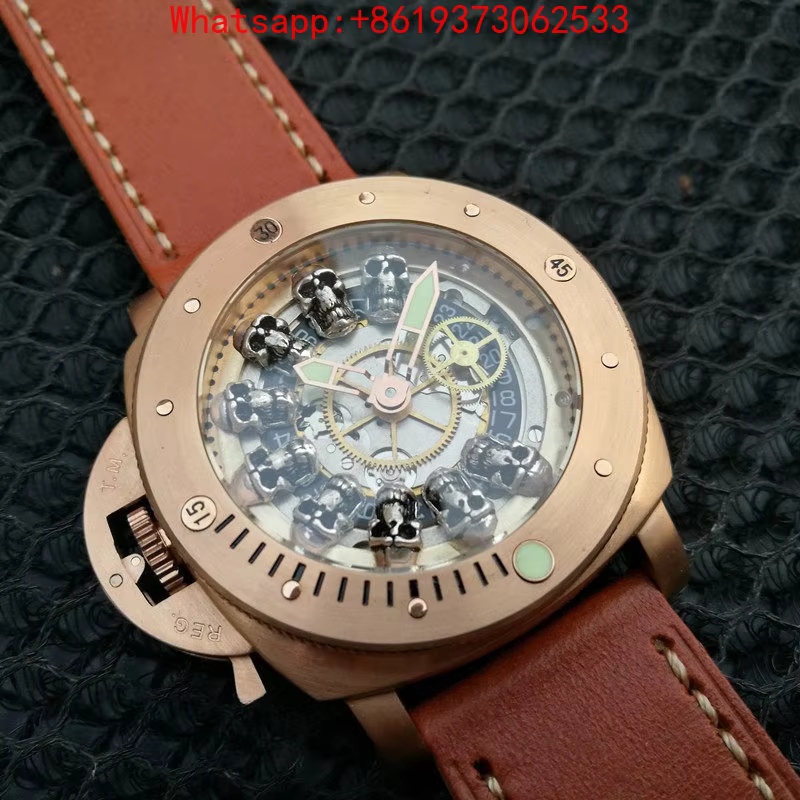 Customized Watch Croxin Style Fat Sea Bronze Automatic Mechanical Watch Original Personalized Skull Watch