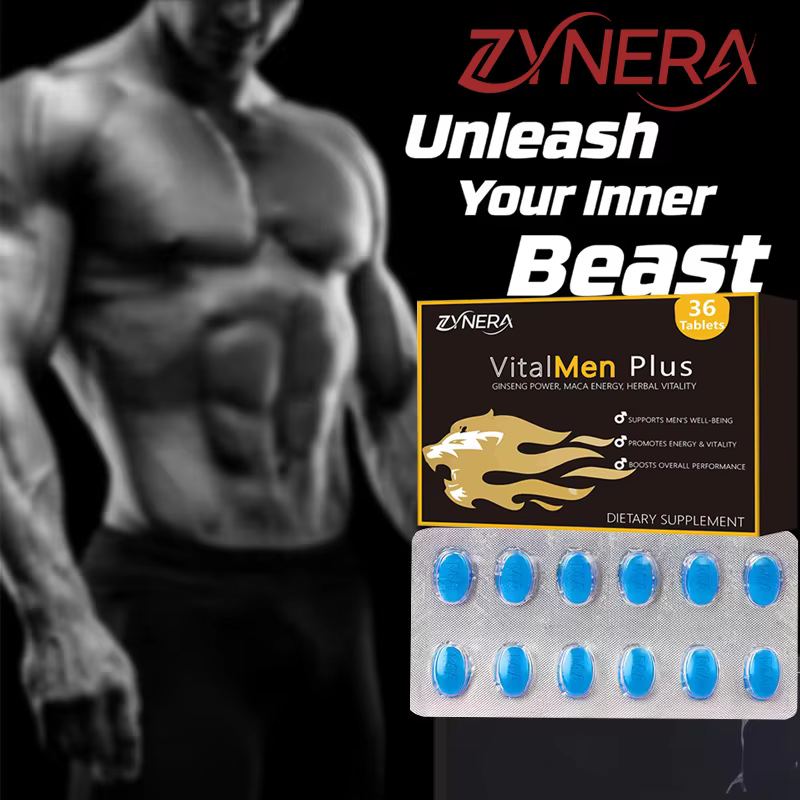 Male Endurance Supplement with Maca Ashwagandha  Blue Pills 36 Tablets Stamina,Promotes Size