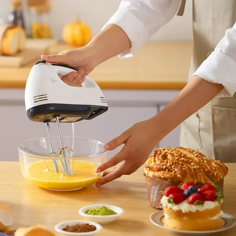 Handheld Electric Egg Beater Multifunctional Kitchen Mixer for White Cream Dough Automatic Home Cooking Egg White Beater
