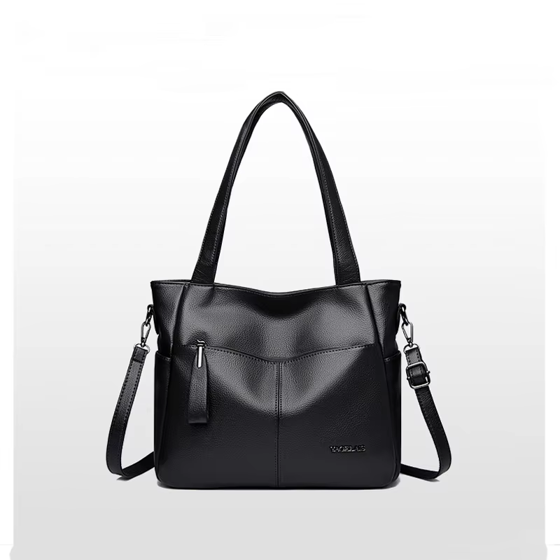 Fashion Tassel Women PU Leather Handbag Top Handle Shoulder Satchel Daily Travel Shopping Party Casual Street Outfit