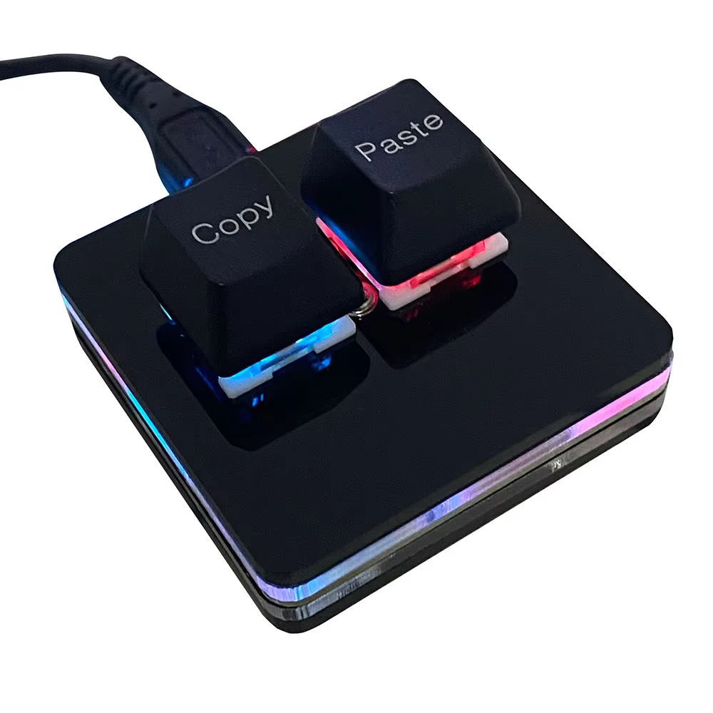 Copy Paste 2Keys Keyboard SAYO OSU Keypad Hotswap Mechanical Gaming Keyboard Switch RGB Backlit Mini USB Keypad For Macros