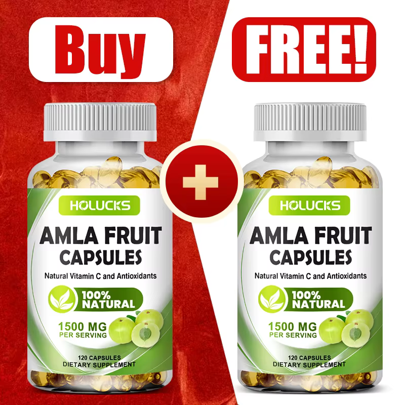 Organic Amla Fruit Capsules 1500mg High Vitamin C Antioxidant Immune Skin Hair Health Natural Supplement 120 Capsuless