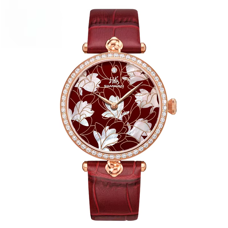 Shanghai Watch Ladies Modern Series Magnolia New Flower Classic Fashion Mechanical Watch