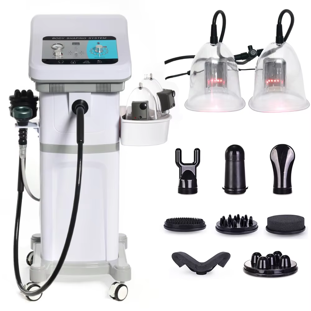 3 IN1 Turbo G8 นวดเครื่องสั่นสะเทือนสูญญากาศความร้อนสูงความถี่ Vibrating Anti Cellulite เต้านมก้นนวด