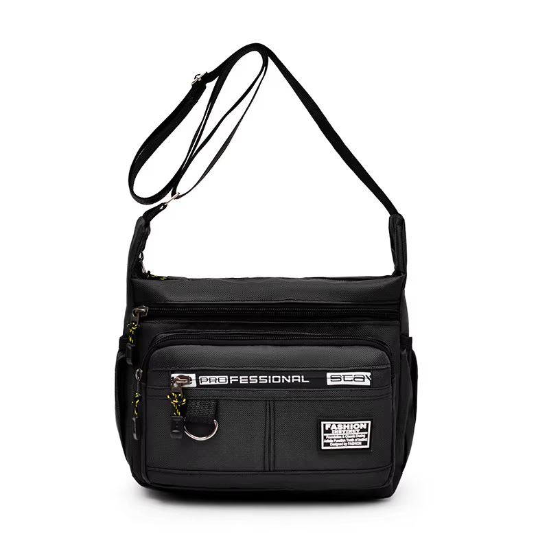 Design Oxford Shoulder Bag Large Capacity Men's Casual Multi-layer Pocket Fashion Single Shoulder Crossbody Luxury Messenger Bag