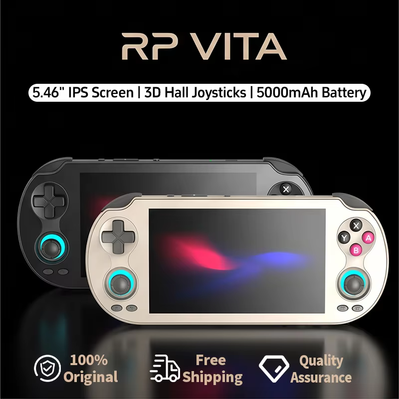 ANBERNIC RG VITA Handheld Game Console IPS Touchscreen 5000mAh Video Gaming Player Supports AI Streaming RixelHK
