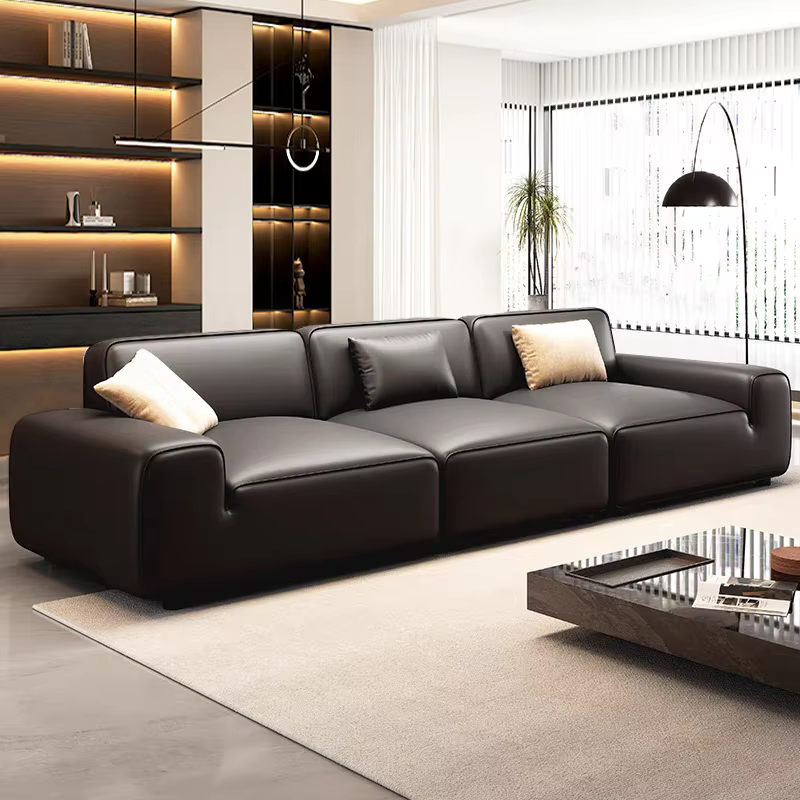 //Hot Sale Italian Minimalist Leather Functional Sofa Foldable Massage Luxury Living Room Furniture Hotel Commercial Modern