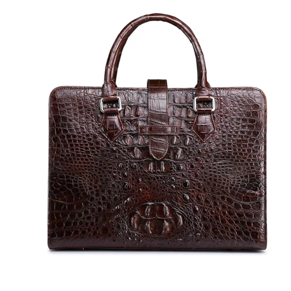 yingshang men Crocodile bag business male handbag  briefcase  leisure laptop bag black coffee