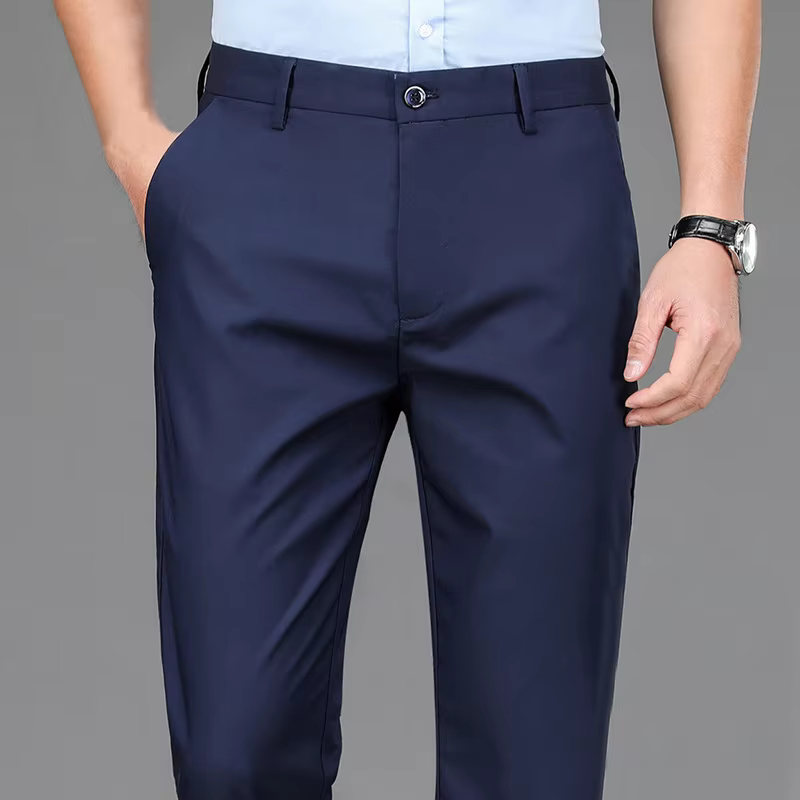 Männliche Hosen Stretch Solid Black Smart Casual männer Hosen Büro Schnelle Trockene Anzug Hosen Neue Frühling Herbst Koreanische Gerade Hosen