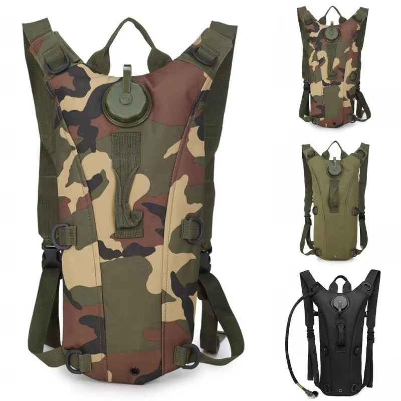 3L Waterproof Water Bag Outdoor Sports Backpack Travel Cycling Mountaineering Oxford Tactics Convenient Water Bottle Water Bag