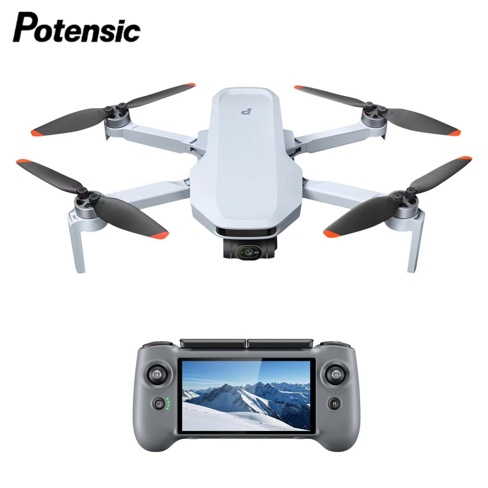 Potensic ATOM 2 Drone with PTD 1 Remote Control 4K Video, 8K Photo, 2.7K Vertical Shoot Camera Drones, Max 10KM, AI Night Shot