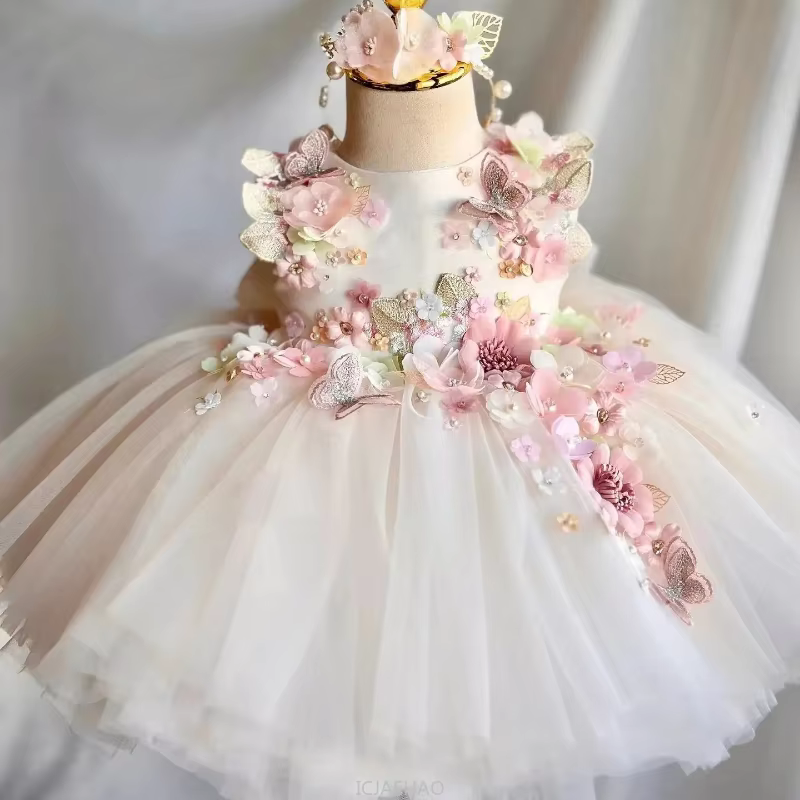 Party Dresses for Girls Wed Dress Princess Pageant Dress Costumes Birthday Children Tutu Gown Kids Fashion Show Outfits Vestido