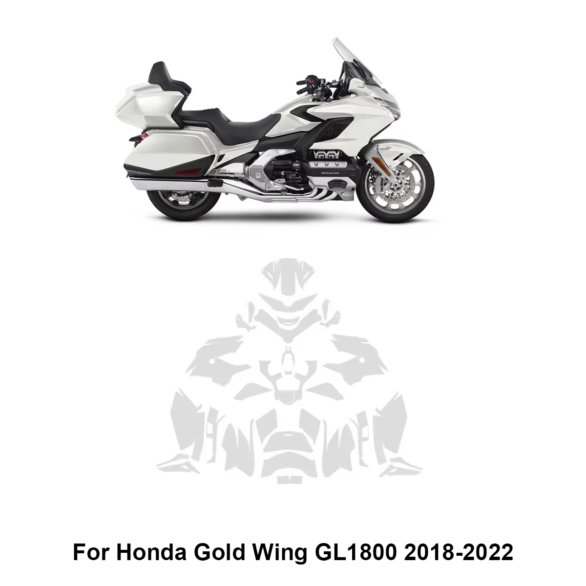 For Honda Gold Wing 1800 2018-2022 Motorcycle Protective Transparent TPU Film Motorcycle Body Scratch Resistant ppf film