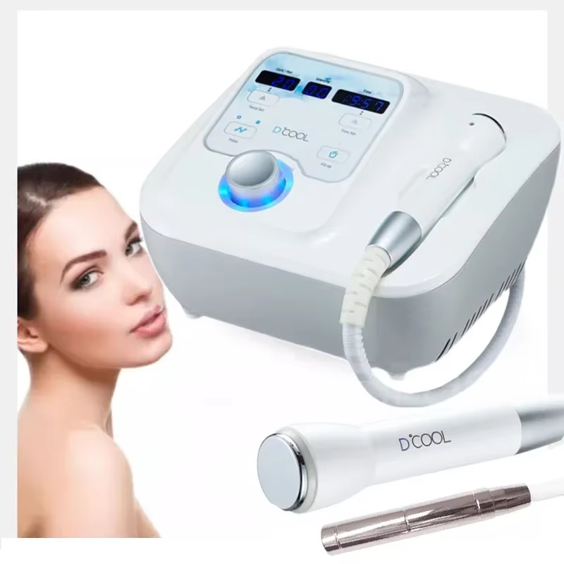 2025 جديد Dcool آلة شد الجلد المحمولة كول الساخن EMS للوجه مدلك كهربائي التخسيس جهاز الجمال الرعاية الصحية سبا