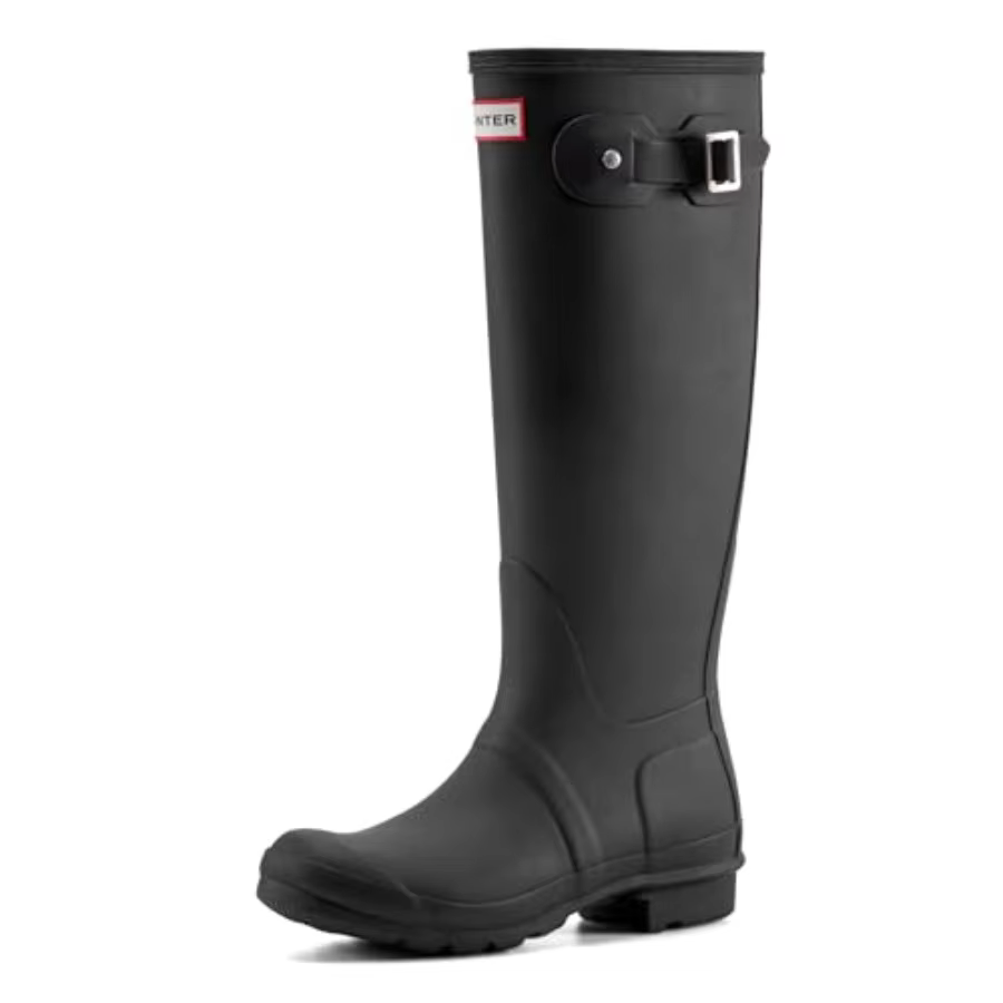 Hunter Women's Original Tall Rain Boots, Black, 6 Medium