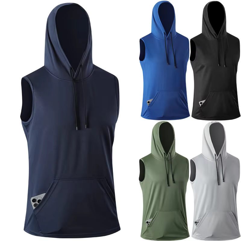 [USA Size] Quick-Dry GYM T-Shirt Sports Streetwear Fashion Hoodie T Shirt Black 2025 Summer Short Sleeves Top Tees Tshirt