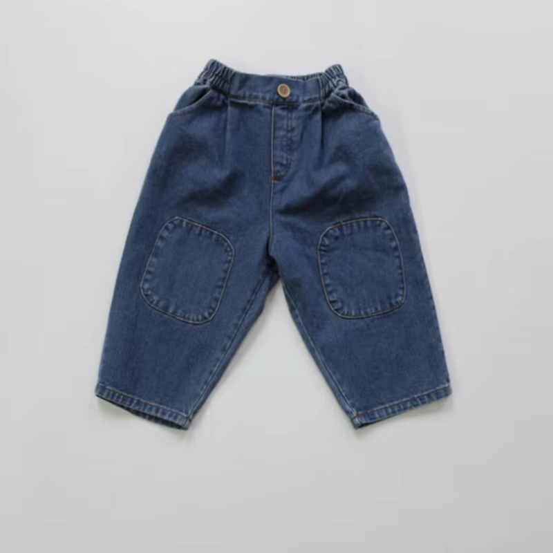 2025 New Stlye  Girls  Boys Denim Pants Spring  Fashion Good Quality Kids Jean Pants 1-8t WW349