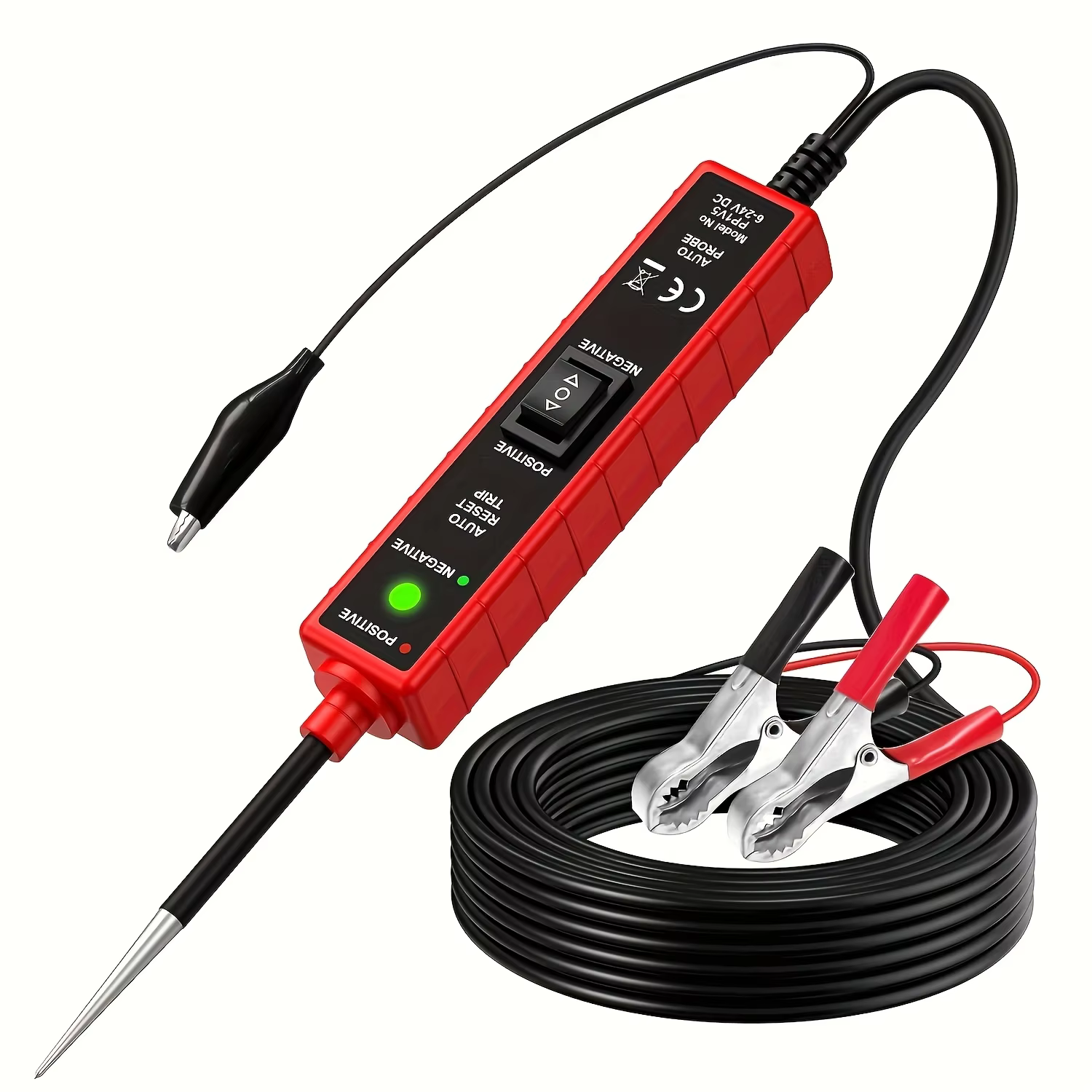 6-24V Dc Car Power Circuit Probe Digital Automotive Electrical Tester Multifunctional Auto Electrical System Diagnostic Repair t