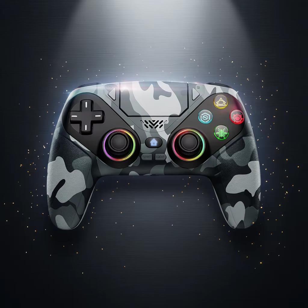 For Playstation 5 ps5 controller Wireless accessories Console Controller Turbo Dual Sense Vibrate Programming RGB Linght Gamepad