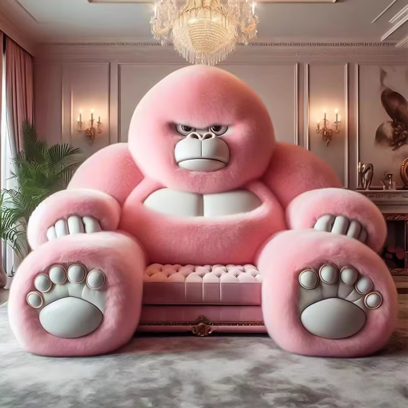 New Arrival Designer Home Furniture Big Monster Sofa Set Gorilla Shaped king Kong Sofa Couch for Living Room