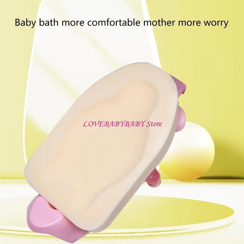 Baby Shower Sponge Mat Bath Cushion Pad Offer Comfort And Anti Slip Protections 4XBC