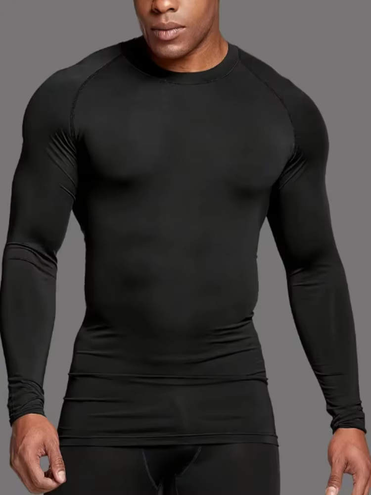 Men  Running Compression T-shirt Long sleeves Sport Tees Gym Fitness Sweatshirt Male Jogging Tracksuit Homme Athletic Shirt Tops
