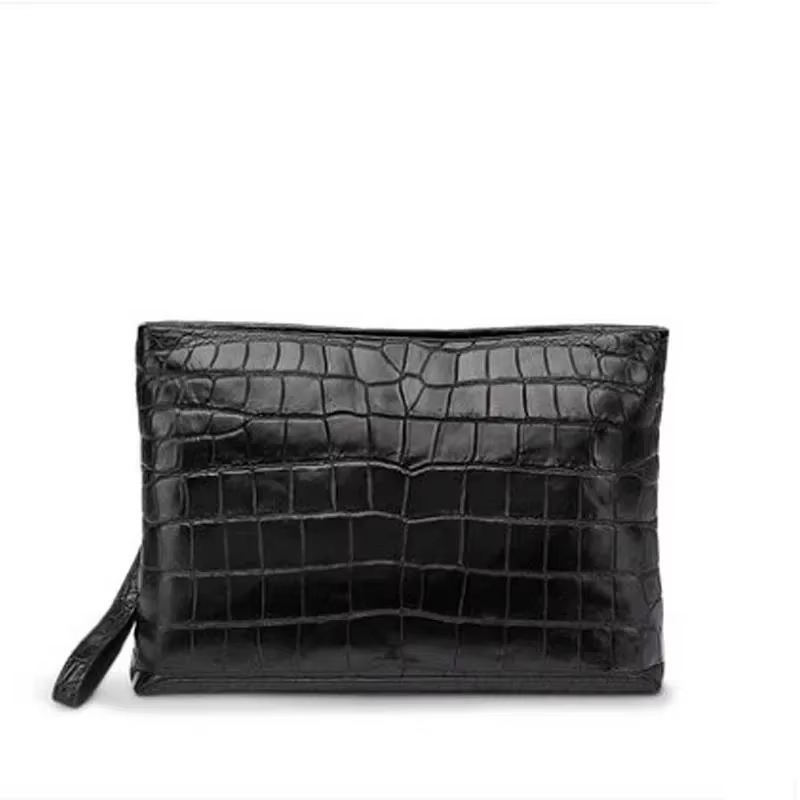 gete Men's bags  New envelope package men's leather clutch bag leisure men's crocodile clutch  bag for men