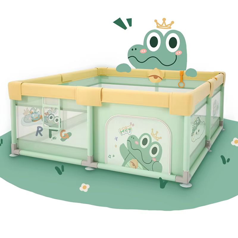 PANGDUBE Cerca de brincar para bebês de crocodilo com bolsa de armazenamento e anéis de mão cercadinho para parque infantil piscina de bolinhas cercadinho infantil