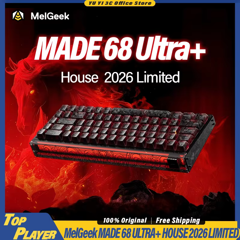 MelGeek MADE68 Ultra+ Gaming Keyboard House 2026 Limited Edition Carbon Keycaps Special Switch RGB Light Box Chinese Folk Art