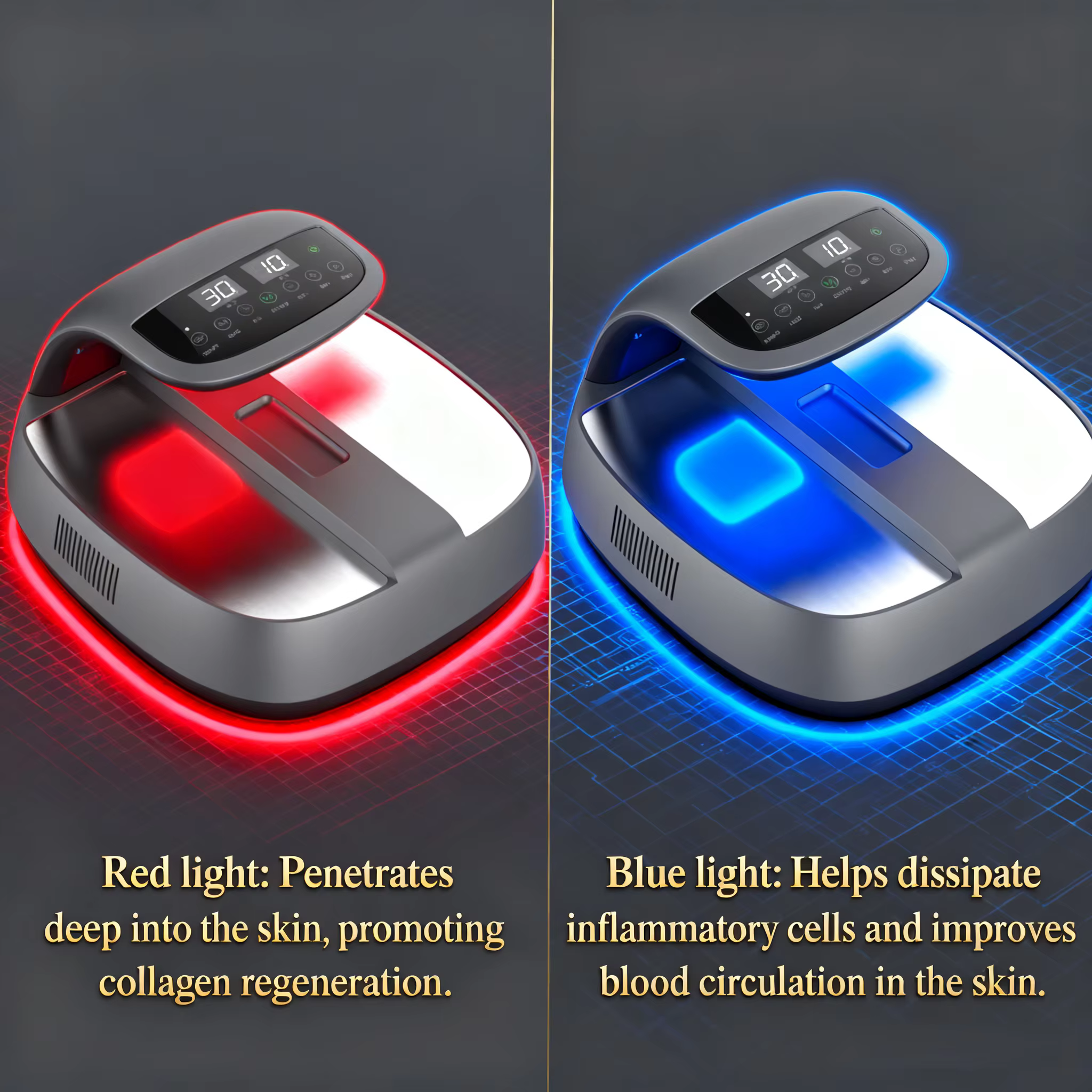 Whieda 2026 New Terahertz Wave Therapy Design Configure Remote Control Pedicure Foot Massage Heated Foot Warmer for Healthcare