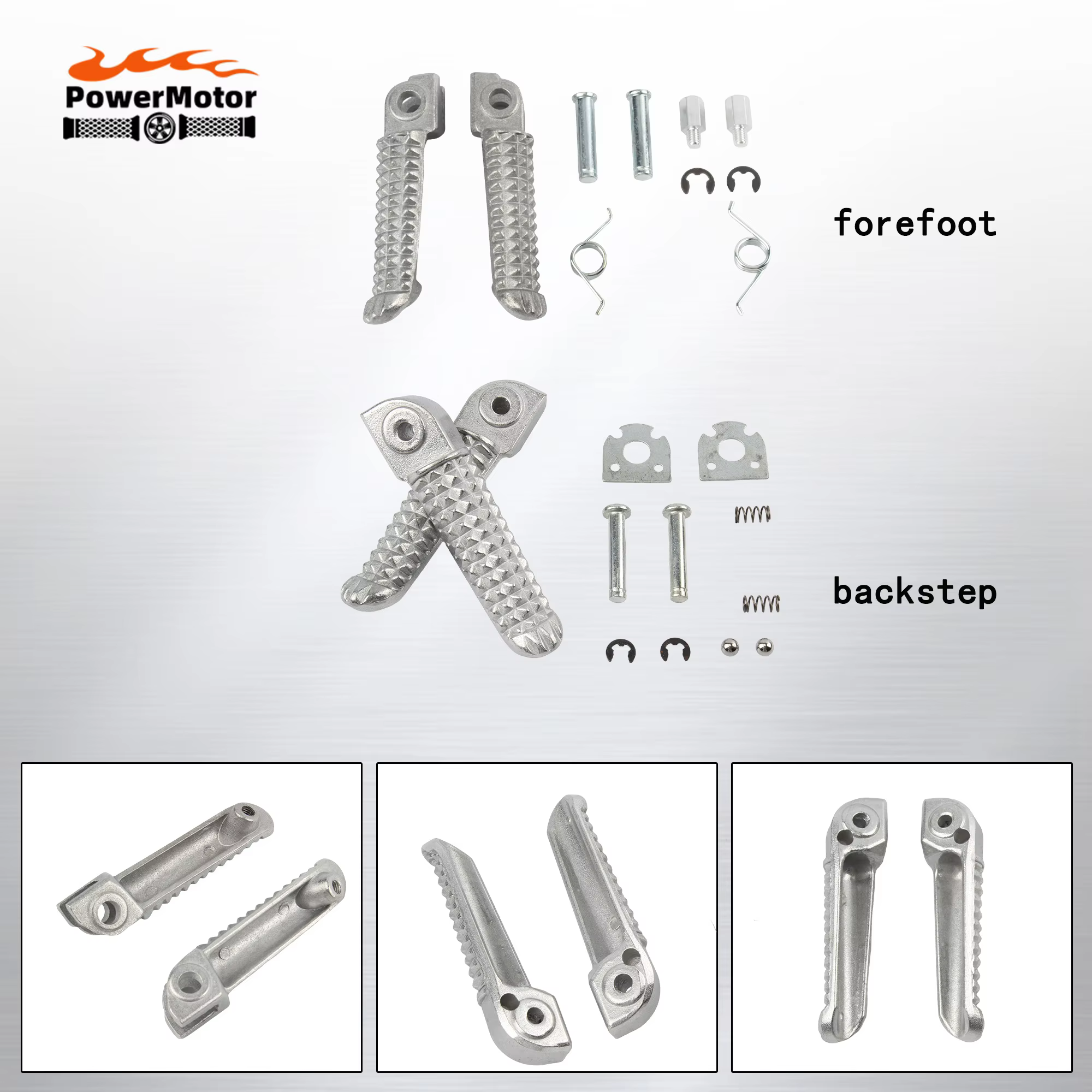 for YAMAHA Front Footrest Foot Rear Peg Motorcycle Aluminum Foot Rests Pedal for YZF R1 R6 R125 R25 R3 MT125 MT03 MT09 MT10