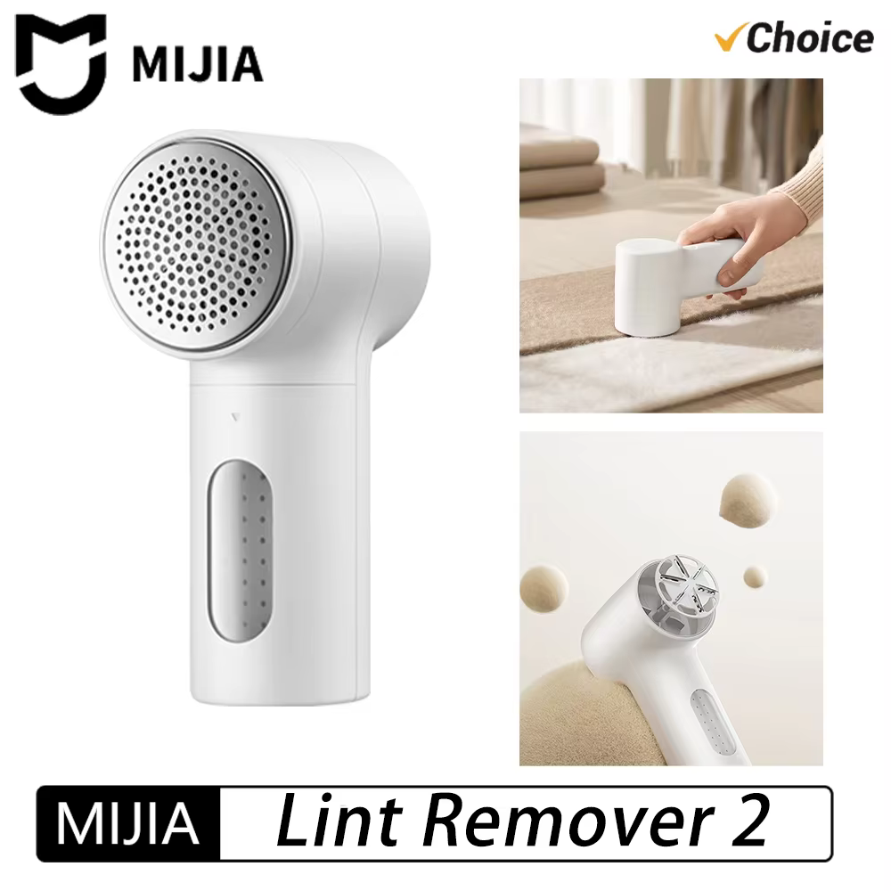 Original 2025 New MIJIA Lint Remover 2 Rechargable Cloth Fabric Shaver Fluff Pellet Remove Machine for Clothes Sweater