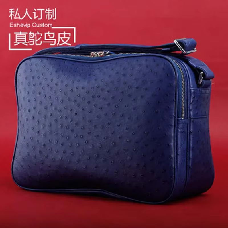 ourui new crocodile leather  postman bag for men with one shoulder slant men bag