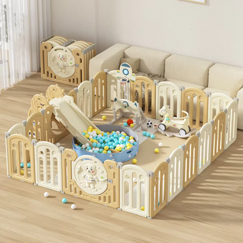 Cercadinho de bebê de luxo combinação para crianças playground criança cercadinho para jogar cerca dobrável piscina de bolinhas pit playground do bebê
