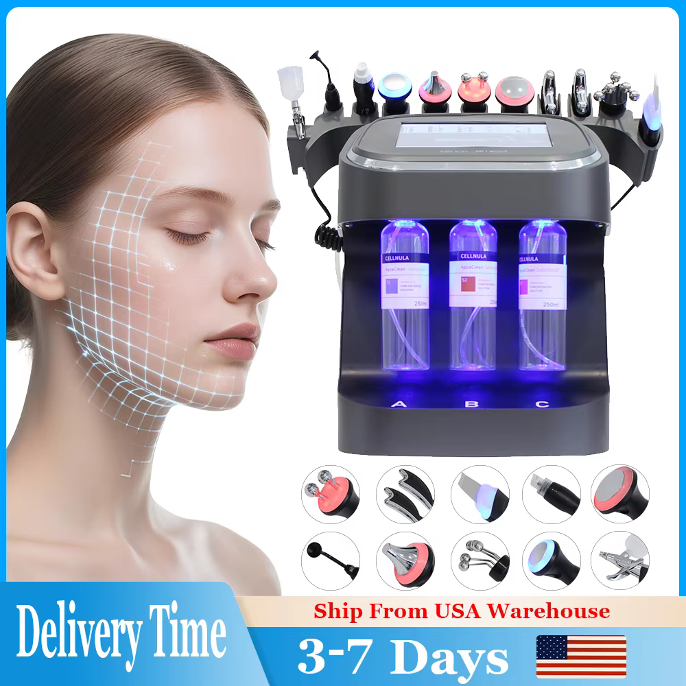 Hot selling hydro Microdermabrasion machine diamond hydra 10 in1 h202 beauty machine facial machine