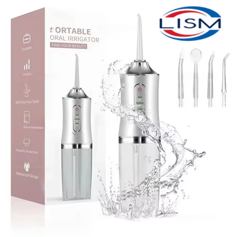 Portable Smart Electric Oral Irrigator Water Flosser 4 Jets 3 Modes Rechargeable Dental Water Jet Irrigator Dental Teeth Cleaner