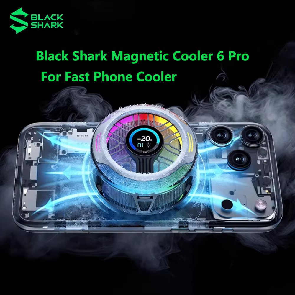 Original Black Shark 6 MAGNETIC Cooler 6 Pro / Fast Phone Cooler Game cooling For iphone17 Xiaomi Huawei Samsung Mobile tablet